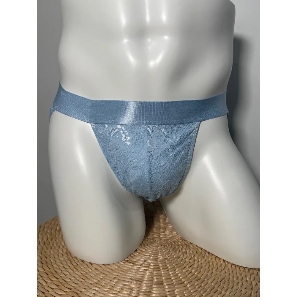 Cosabella Never Say Never Men's Sports Brief‎ Aasmani Blue Lace Underwear L